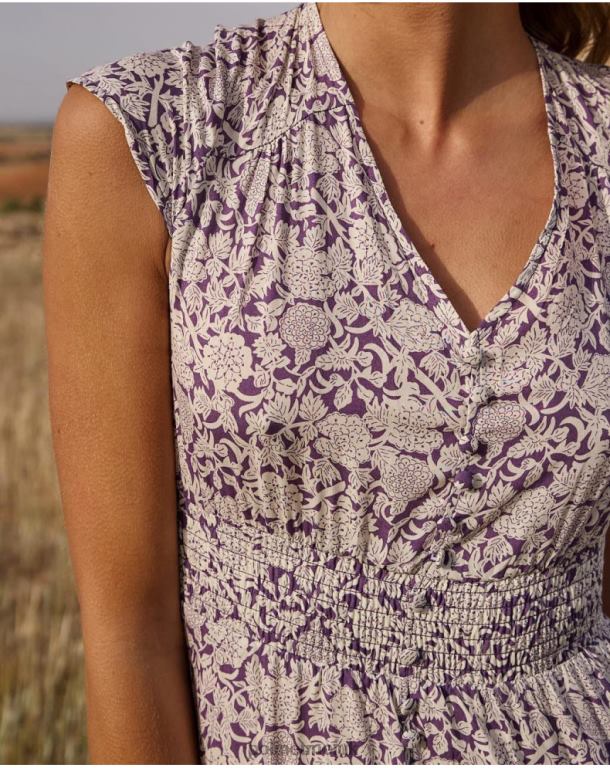 Clothing Polin et moi Magdal Midi Dress Lilac J4DB6111