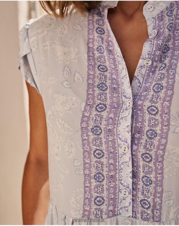 Clothing Polin et moi Mao Alice dress Lilac J4DB641