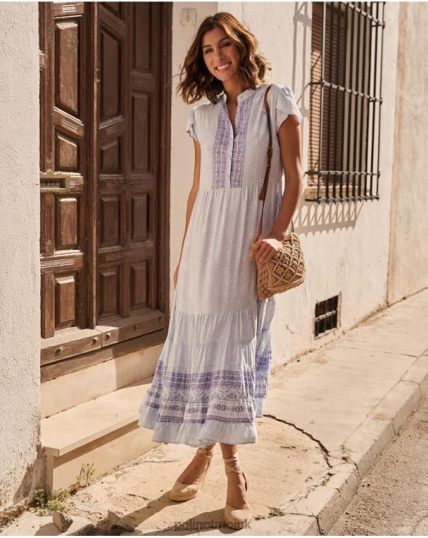 Clothing Polin et moi Mao Alice dress Lilac J4DB641