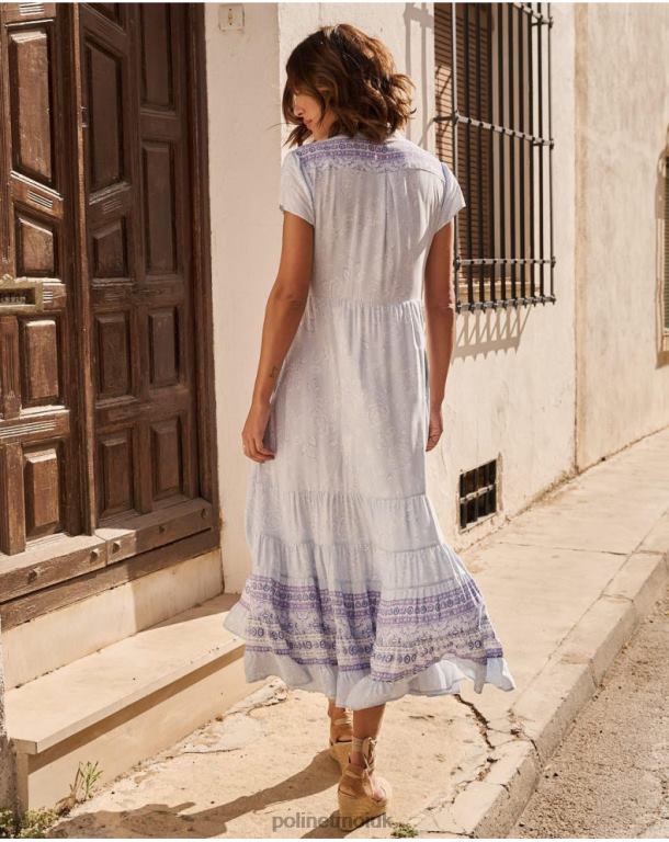 Clothing Polin et moi Mao Alice dress Lilac J4DB641