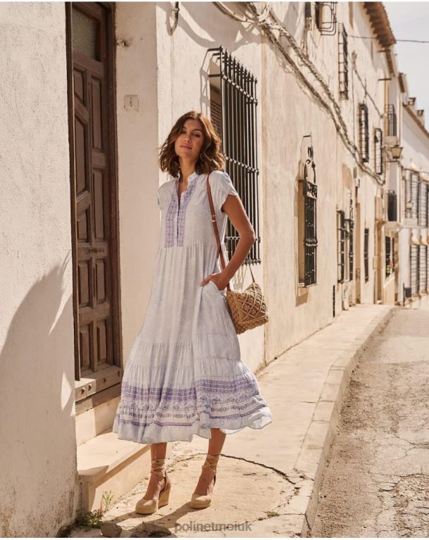 Clothing Polin et moi Mao Alice dress Lilac J4DB641