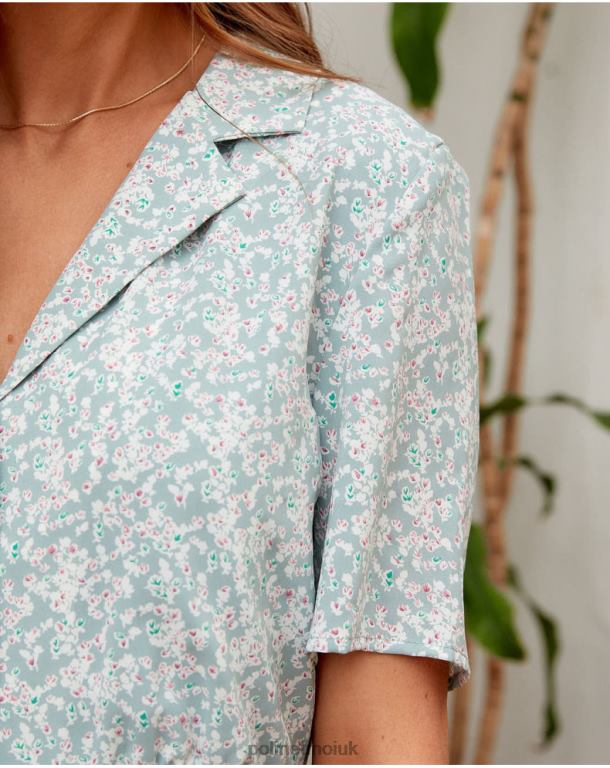 Clothing Polin et moi Marie Lapel Dress Eucalyptus J4DB6142