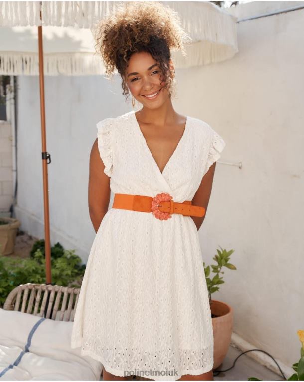 Clothing Polin et moi Mina openwork dress Raw J4DB637