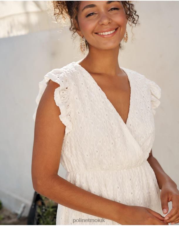 Clothing Polin et moi Mina openwork dress Raw J4DB637