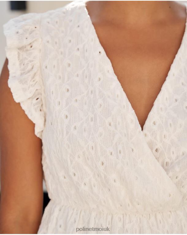 Clothing Polin et moi Mina openwork dress Raw J4DB637