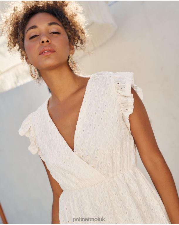 Clothing Polin et moi Mina openwork dress Raw J4DB637