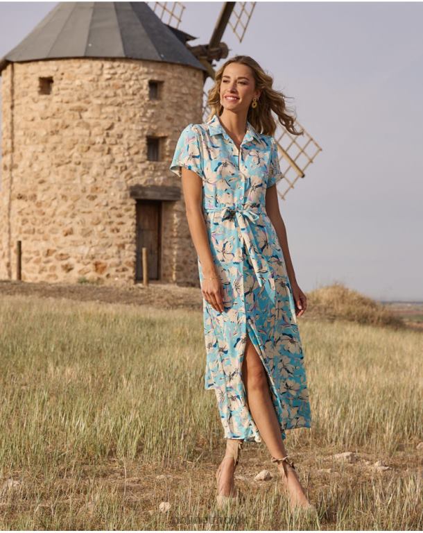 Clothing Polin et moi Narey Shirt Dress Celestial J4DB699