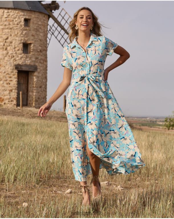 Clothing Polin et moi Narey Shirt Dress Celestial J4DB699