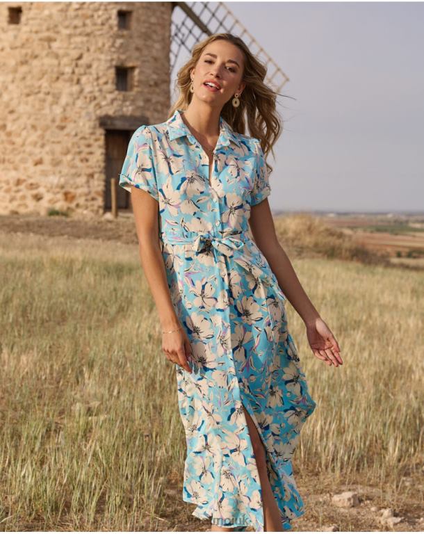 Clothing Polin et moi Narey Shirt Dress Celestial J4DB699