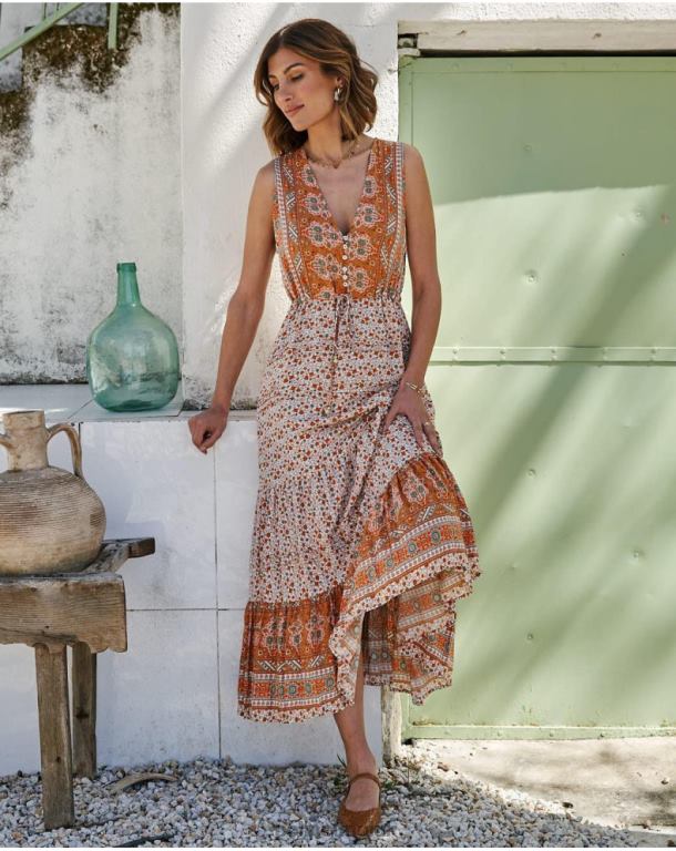 Clothing Polin et moi Nolita Flared dress Mango J4DB689