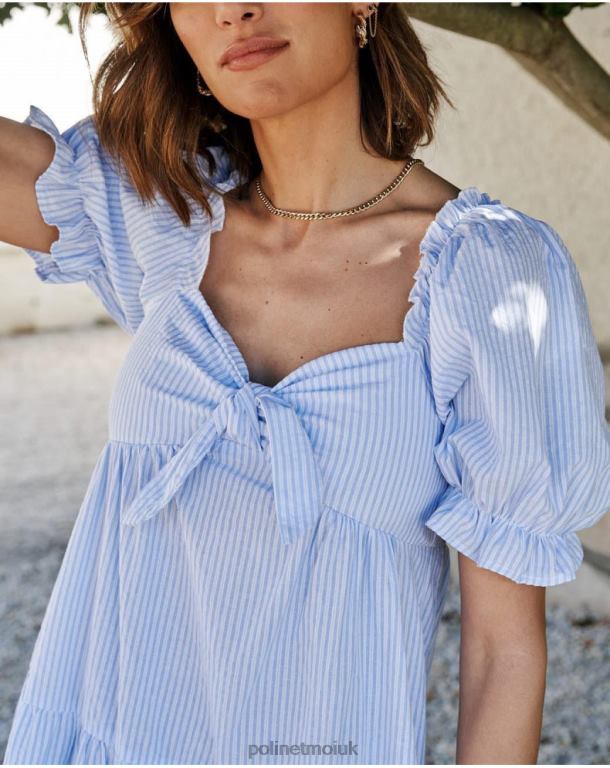 Clothing Polin et moi Romma Knot Dress Celestial J4DB671