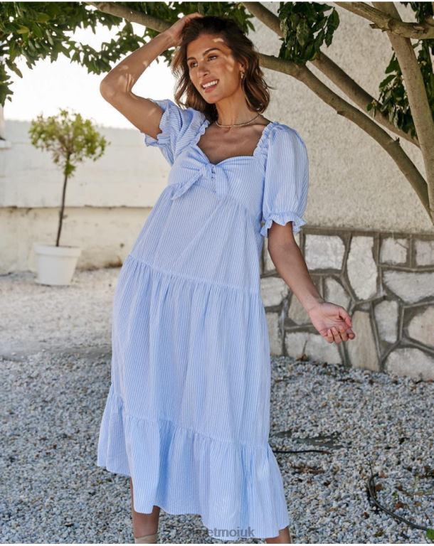 Clothing Polin et moi Romma Knot Dress Celestial J4DB671