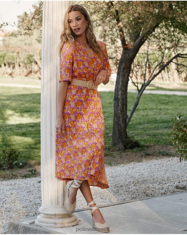 Clothing Polin et moi Rosela Flowing Dress Mango J4DB6108