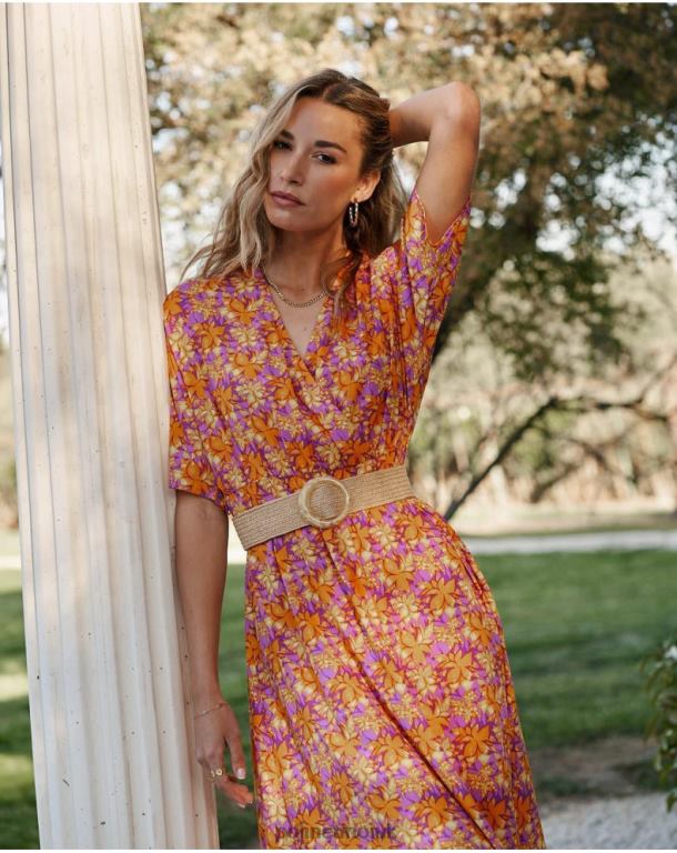 Clothing Polin et moi Rosela Flowing Dress Mango J4DB6108