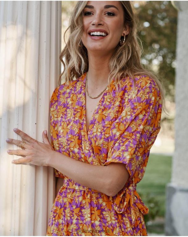 Clothing Polin et moi Rosela Flowing Dress Mango J4DB6108