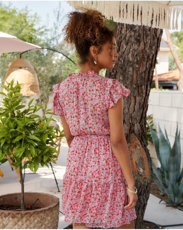Clothing Polin et moi Saray Floral Dress Fuchsia J4DB620