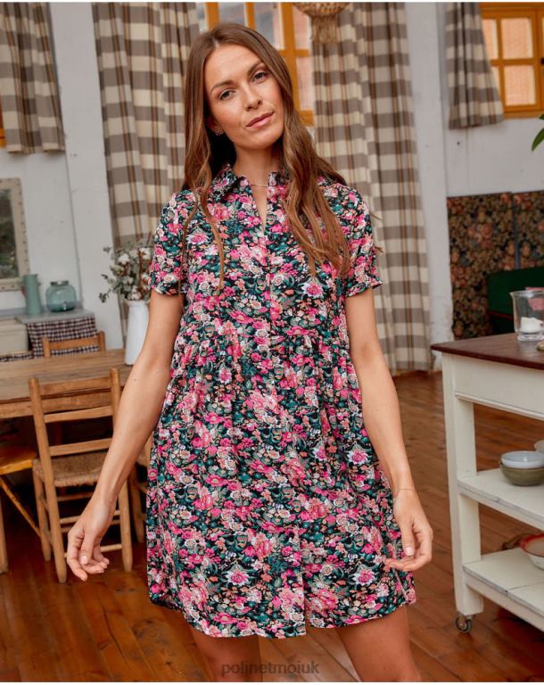 Clothing Polin et moi Shirt Dress Rebeca black J4DB6143