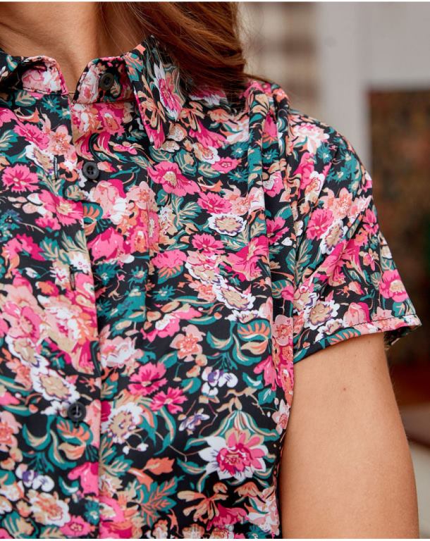 Clothing Polin et moi Shirt Dress Rebeca black J4DB6143