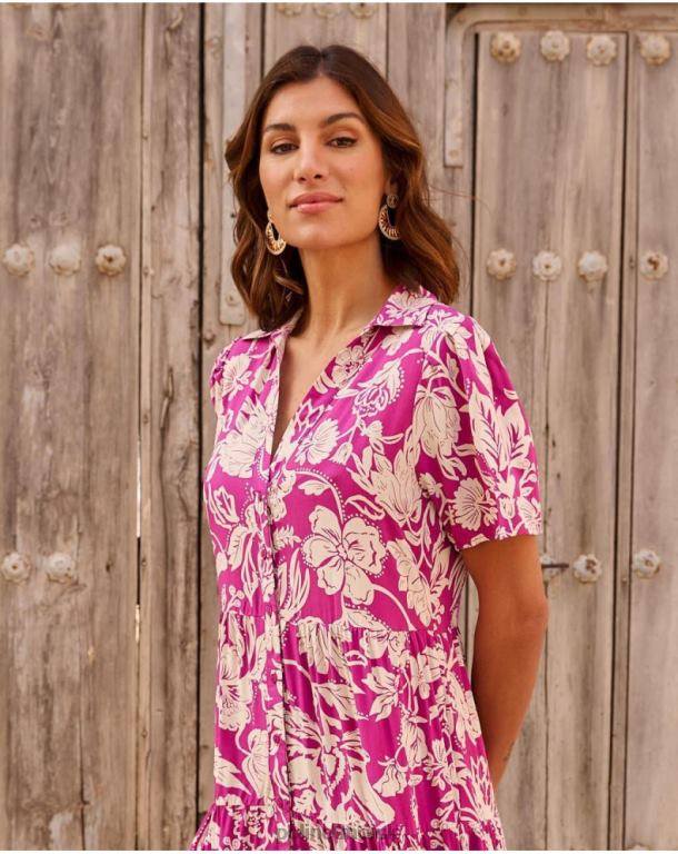 Clothing Polin et moi Silvia Long Dress eggplant J4DB677