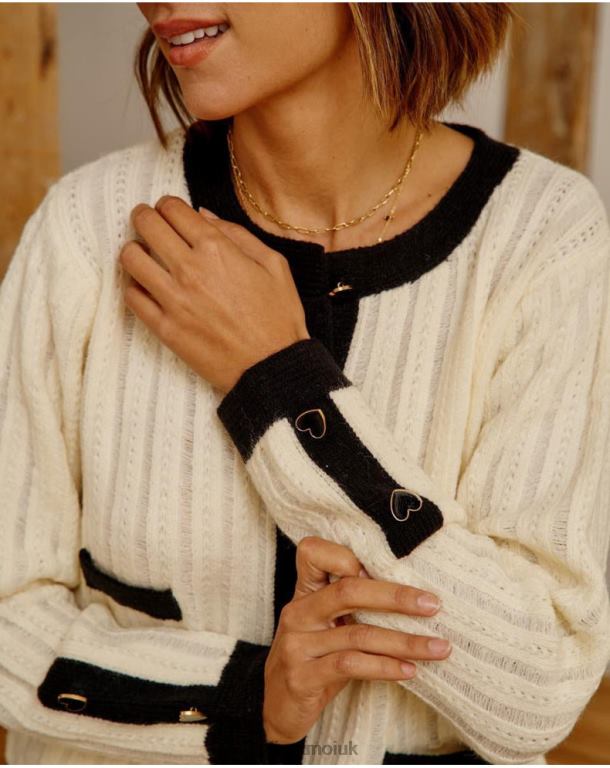 Clothing Polin et moi Cardigan Buttons Davinia Raw J4DB6358