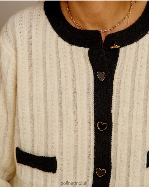 Clothing Polin et moi Cardigan Buttons Davinia Raw J4DB6358