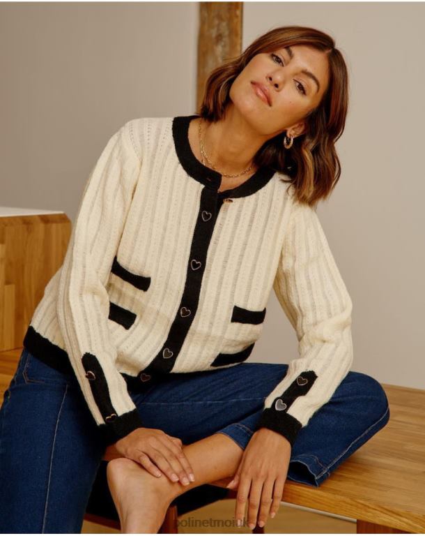 Clothing Polin et moi Cardigan Buttons Davinia Raw J4DB6358