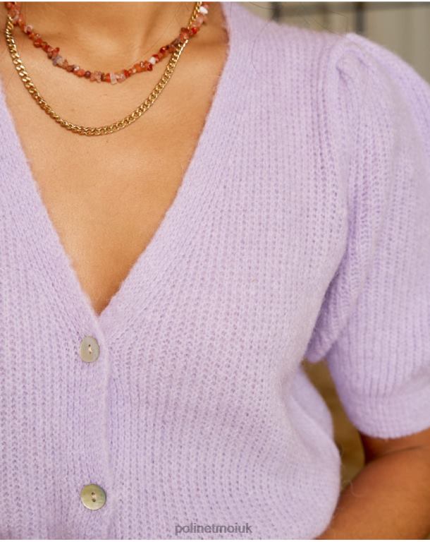 Clothing Polin et moi Cardigan Clarisa Point Lilac J4DB6351
