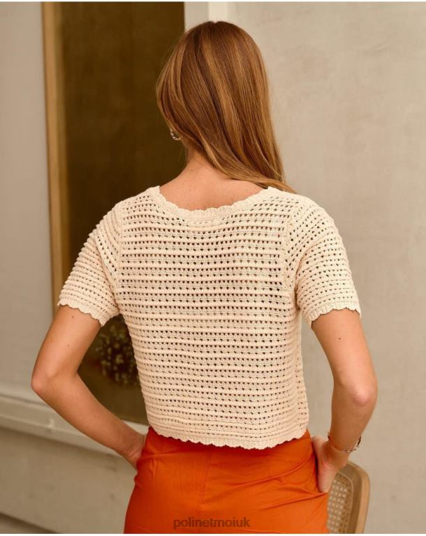 Clothing Polin et moi Cardigan Knitted Seine Beige J4DB6353