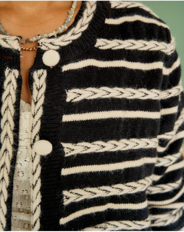 Clothing Polin et moi Cardigan spikes Mara Black J4DB6359