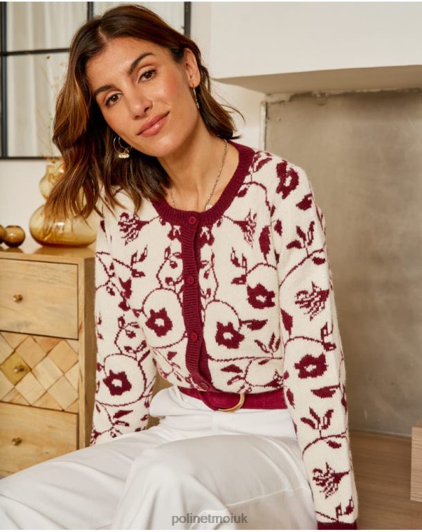 Clothing Polin et moi Sofia Stamped Cardigan Raw J4DB6357