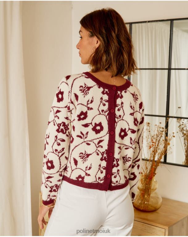 Clothing Polin et moi Sofia Stamped Cardigan Raw J4DB6357