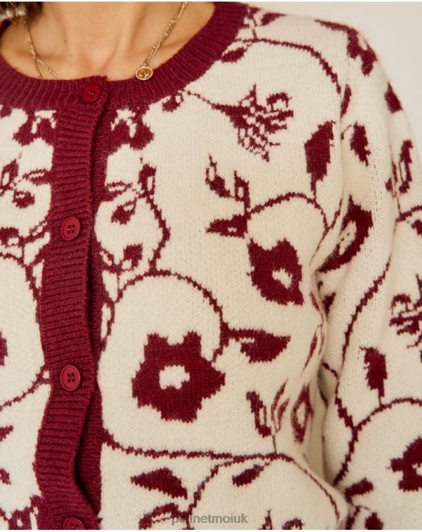 Clothing Polin et moi Sofia Stamped Cardigan Raw J4DB6357