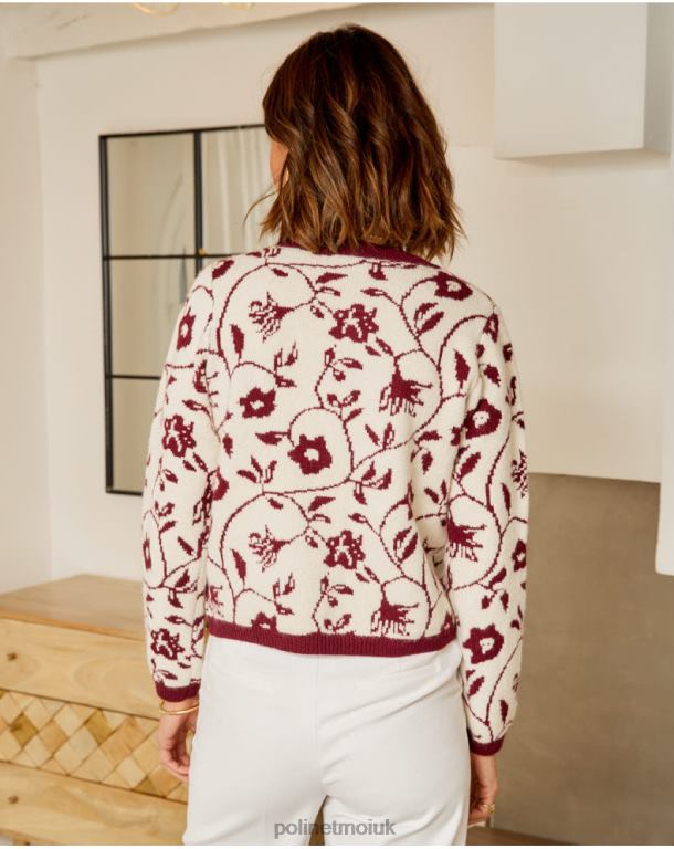 Clothing Polin et moi Sofia Stamped Cardigan Raw J4DB6357