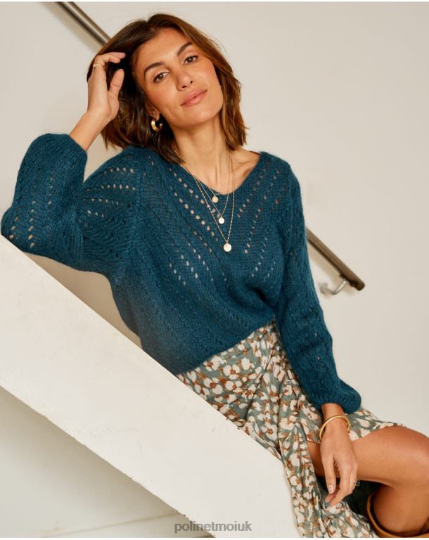 Clothing Polin et moi Sweater Hilaria Drafts GREEN FOREST J4DB6356