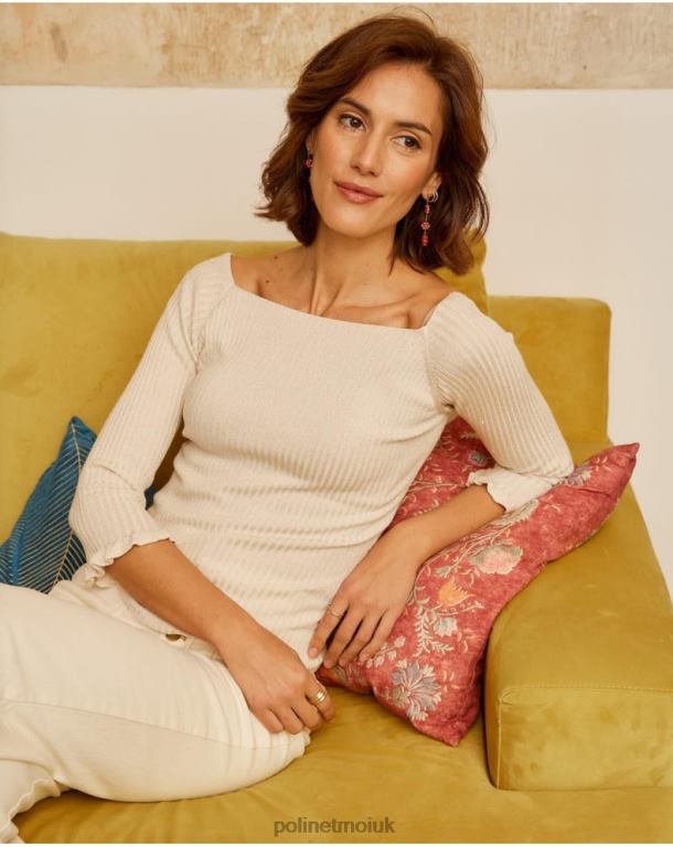 Clothing Polin et moi Sweater Knitted Fine BEIGE/CREAM J4DB6342