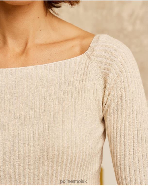 Clothing Polin et moi Sweater Knitted Fine BEIGE/CREAM J4DB6342