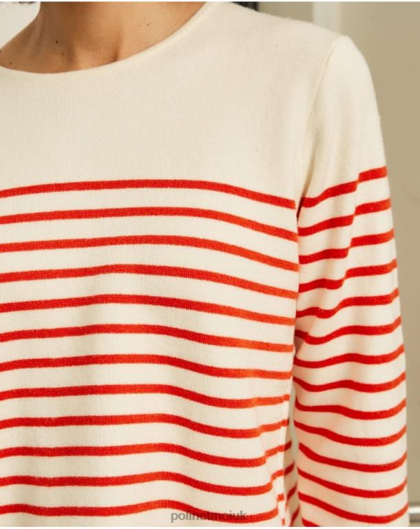 Clothing Polin et moi Sweater Sailor Ane white J4DB6350