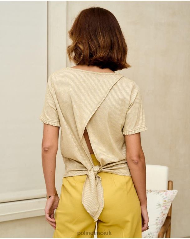 Clothing Polin et moi Sweater Simonne Knot GOLD/PLATINUM J4DB6343