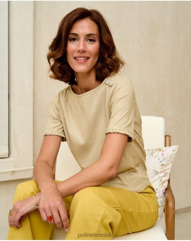 Clothing Polin et moi Sweater Simonne Knot GOLD/PLATINUM J4DB6343