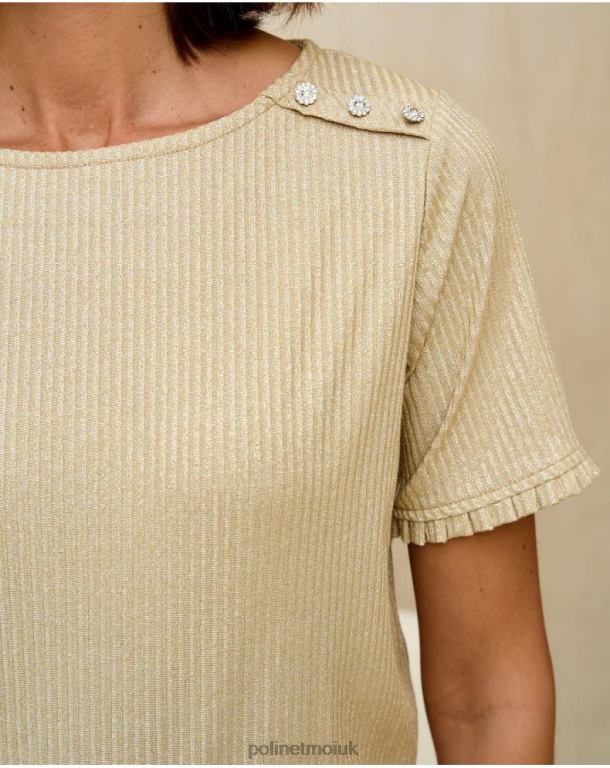 Clothing Polin et moi Sweater Simonne Knot GOLD/PLATINUM J4DB6343