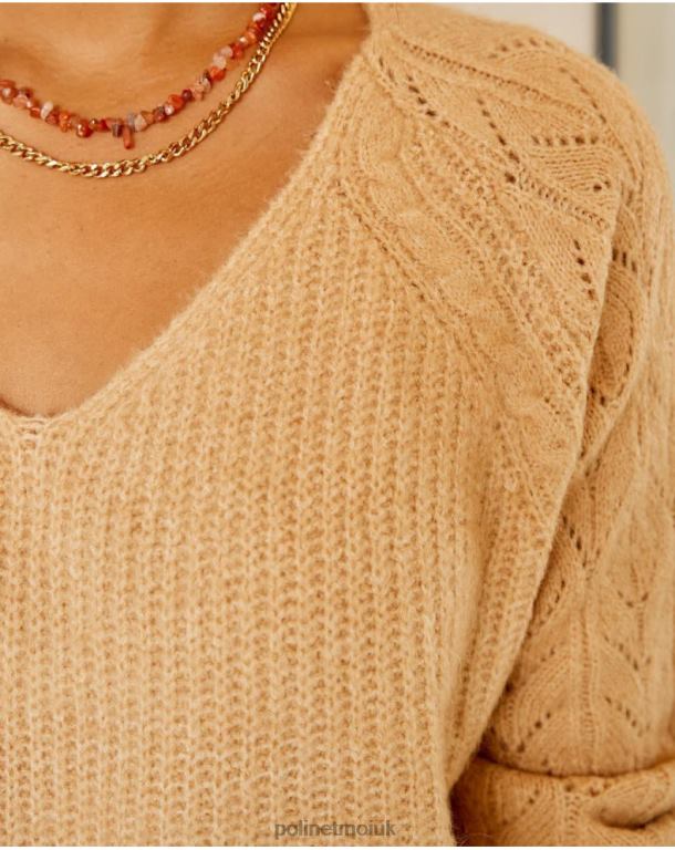 Clothing Polin et moi Sweater Standard Spikes camel J4DB6355