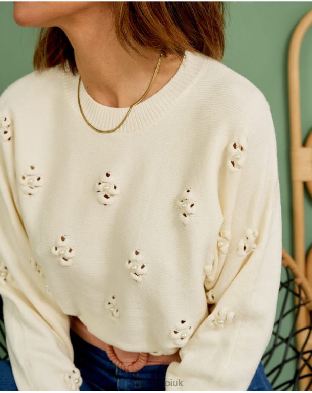 Clothing Polin et moi Sweater Tita Pearls Raw J4DB6348