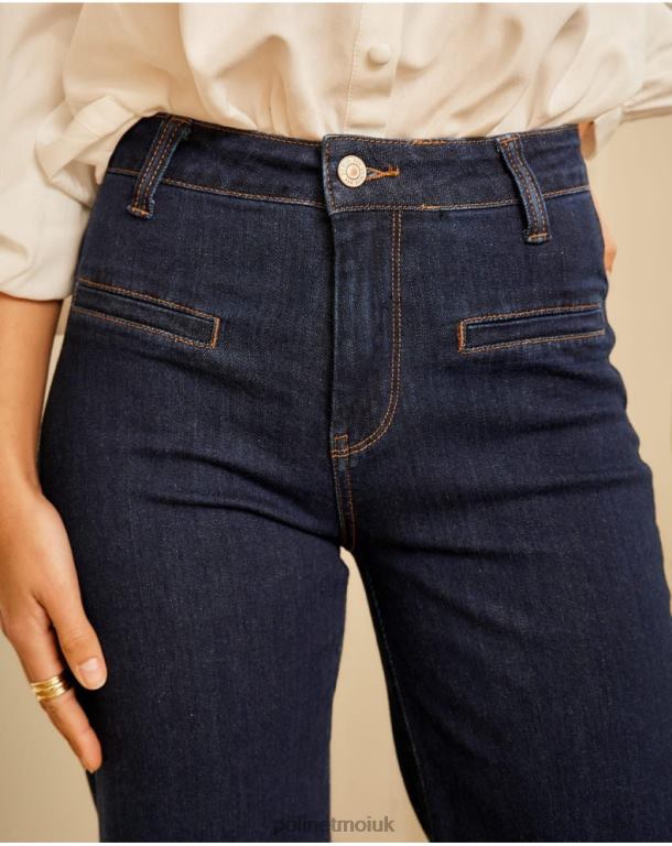 Clothing Polin et moi Cropped Bea Pants Marine J4DB6335