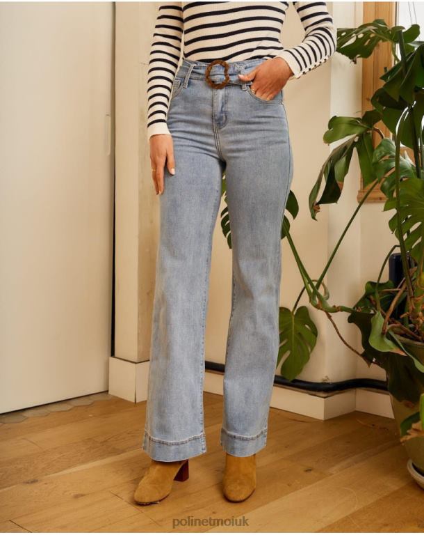 Clothing Polin et moi Zube Belt Pants DENIM J4DB6337