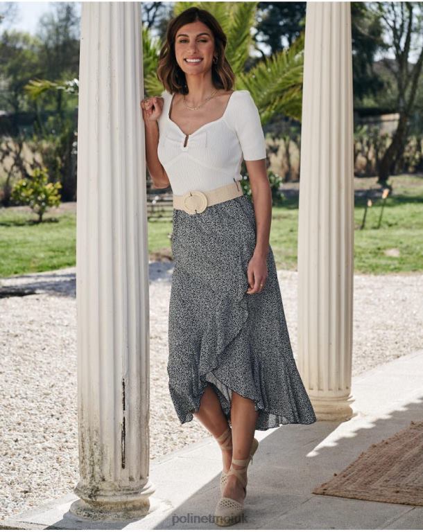 Clothing Polin et moi Cross skirt Savanna black J4DB6310