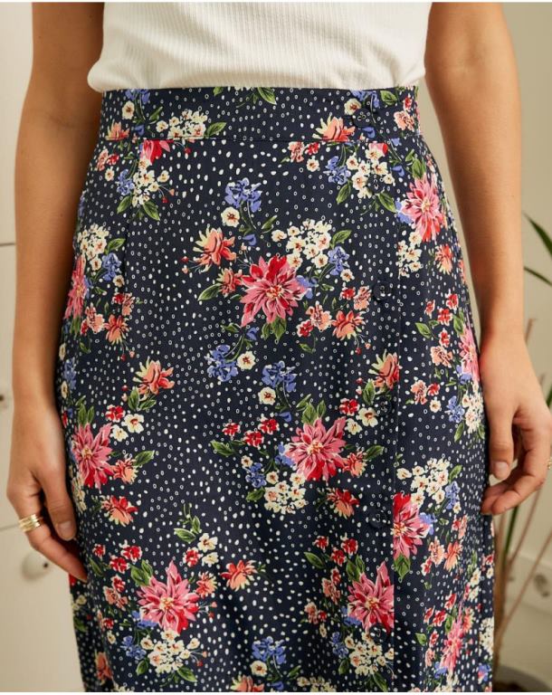 Clothing Polin et moi Falda Topos Fabia Marine J4DB6318