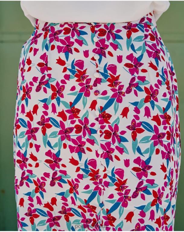 Clothing Polin et moi Frila Midi Skirt Purple J4DB6308