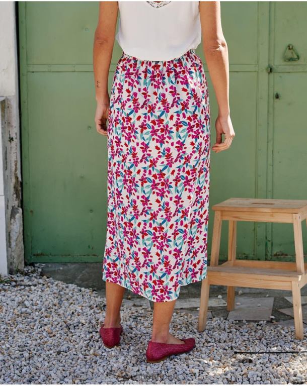 Clothing Polin et moi Frila Midi Skirt Purple J4DB6308