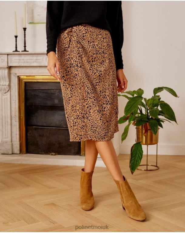 Clothing Polin et moi Jade Knot Skirt camel J4DB6312