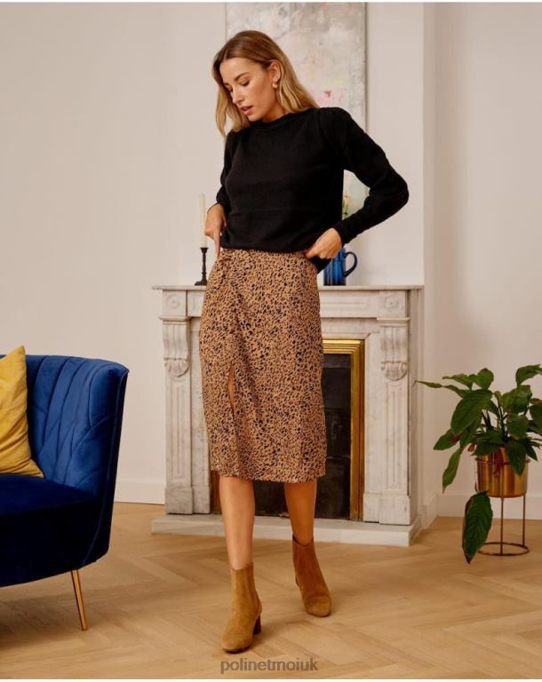 Clothing Polin et moi Jade Knot Skirt camel J4DB6312